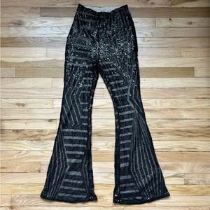 ART DECO Sequin HIGH WAIST Flare Pants
